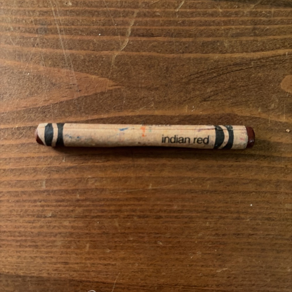Vintage Binney & Smith Crayola‎ Crayon Indian Red